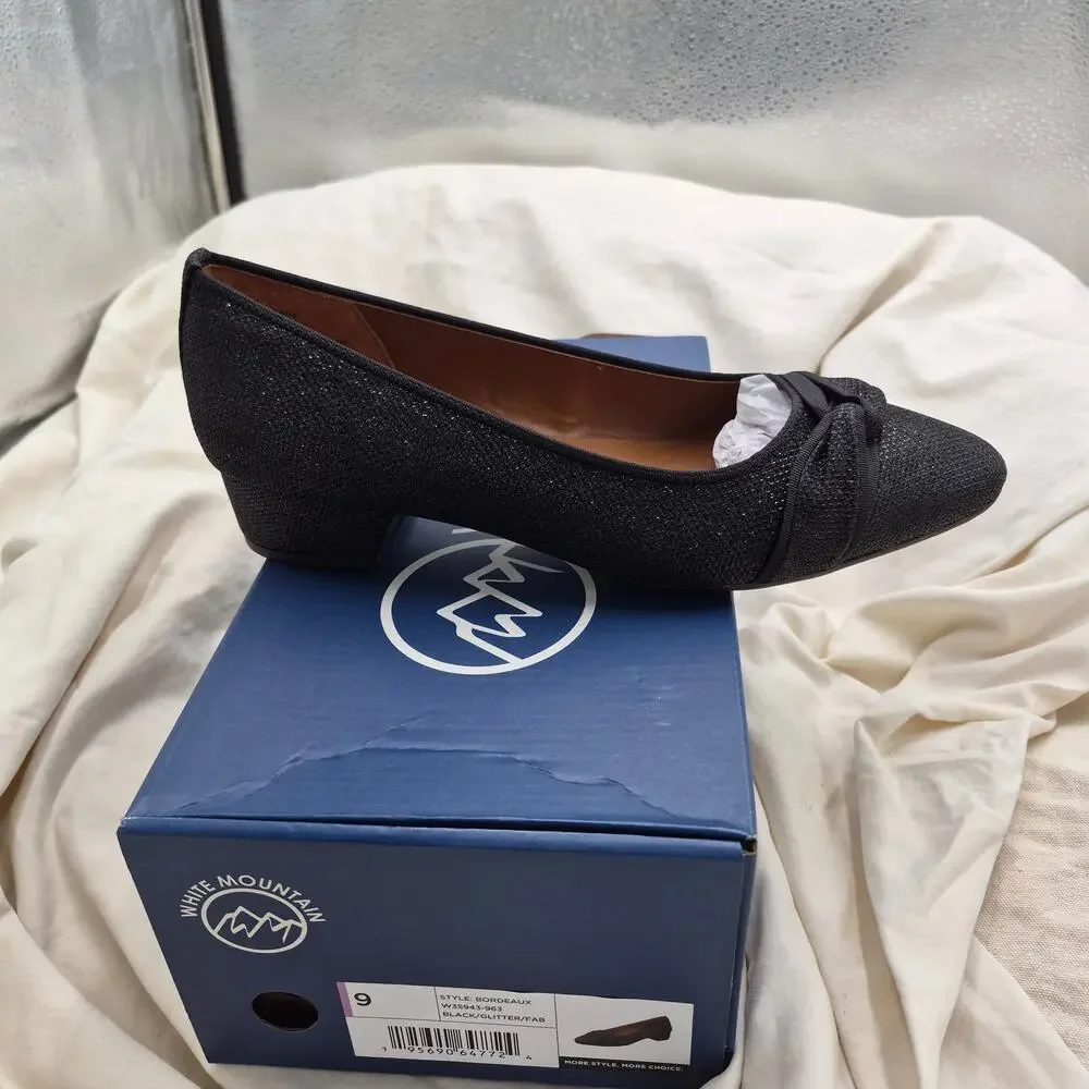NEW White Mountain Bordeaux Pumps black women size 9 M - Picture 3 of 7